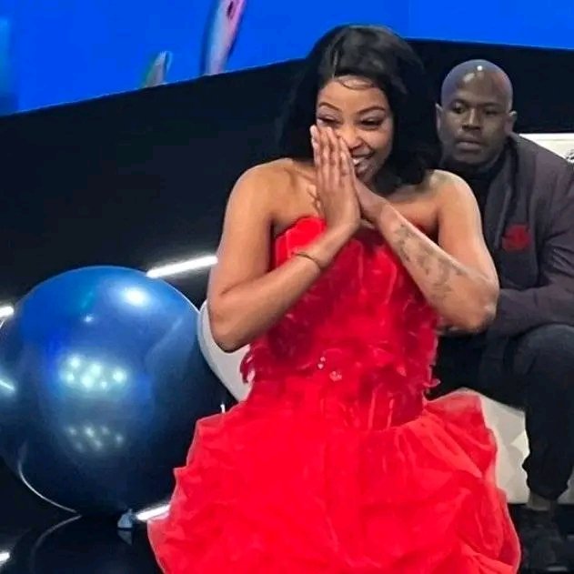 Modipadi__'s tweet photo. This is still Mpho's week fam🥰 Post Mpho's pictures and we want to see "Congratulations Mphowabadimo" in all the pictures and use the hashtags as well #MphoXTheWinner #MphoWaBadimo𓃵 
Don't let people distract you from hyping the Queen UG❤️📿
#BBMzansi https://t.co/Z0oxNHg6BU