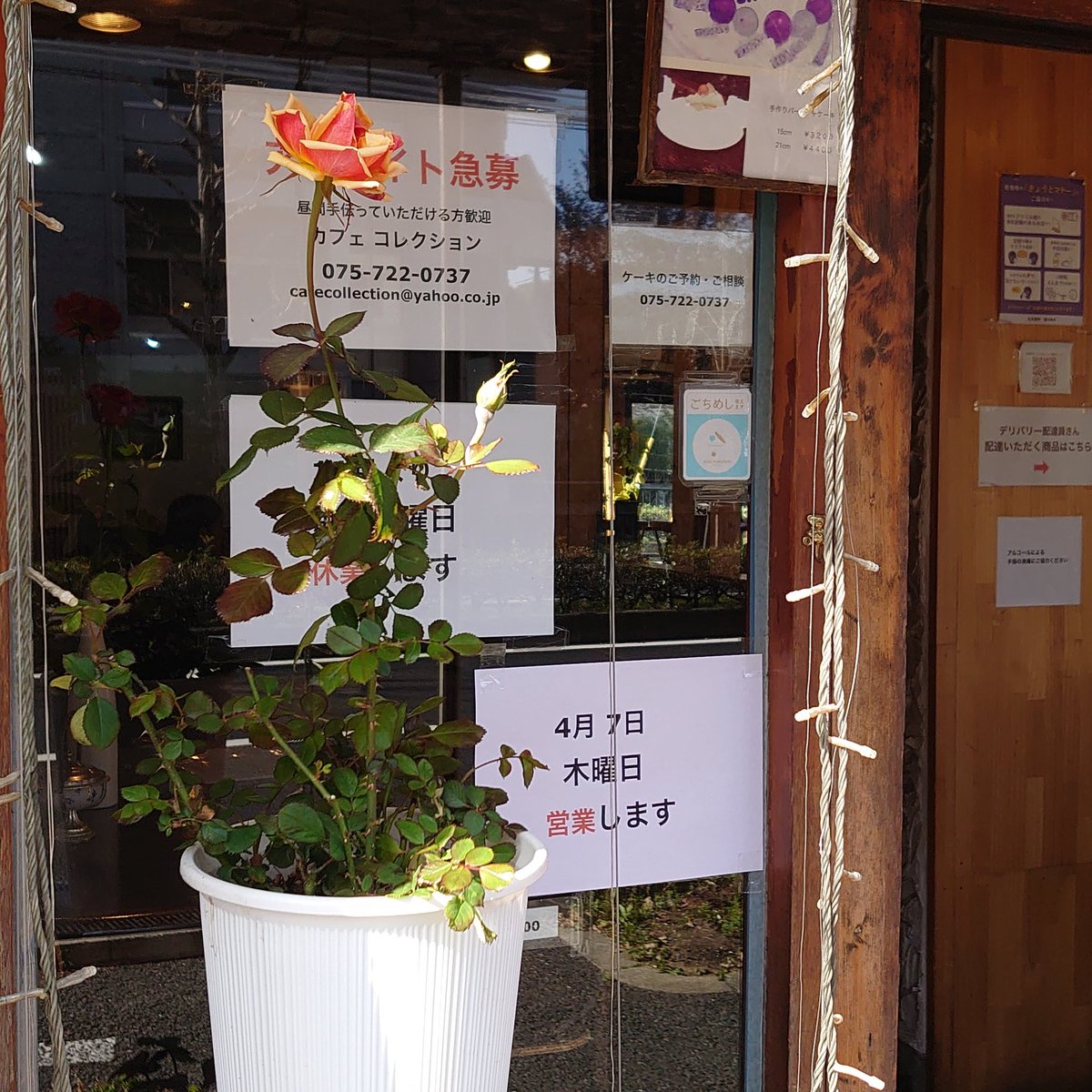 cafecollection1's tweet photo. カフェ コレクション 4月7日(木)は営業します。
#cafecollection
#京大入学式
#入学式
#京大
#百万遍
#オムライス
#コーヒー https://t.co/5WHurvToyI