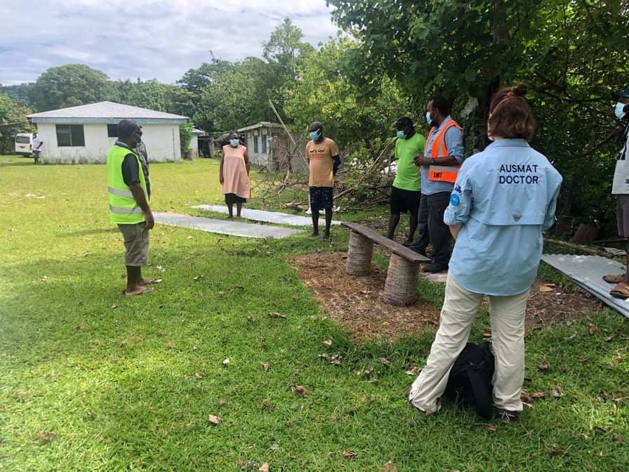 AusHCVanuatu's tweet photo. Last weekend the #AUSMAT travelled to Santo visiting the Northern Provincial Hospital, Sanma Emergency Medical Teams and rural Health Centres 👩‍⚕️👨‍⚕️
 
Australia 🇦🇺 is proud to support the health and frontline workers leading Vanuatu 🇻🇺’s COVID-19 response 🇻🇺🇦🇺 #TugetaYumiStanap https://t.co/eDOkxzrgZo