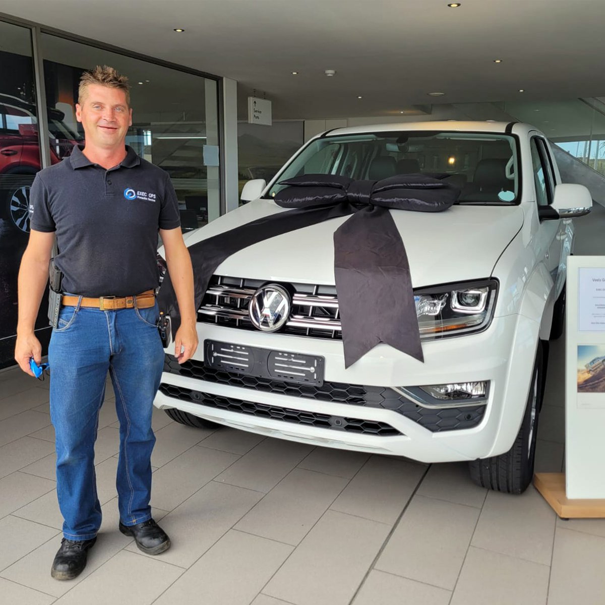 DirkEllisVW's tweet photo. Welcome to our Amarok family Exec Ops; thank you for choosing Dirk Ellis Volkswagen. A proud @VolkswagenSA delivery by Werner Olivier.
#VolkswagenAmarok #VWAmarok #ToughSmart https://t.co/AiV7QLtdFX