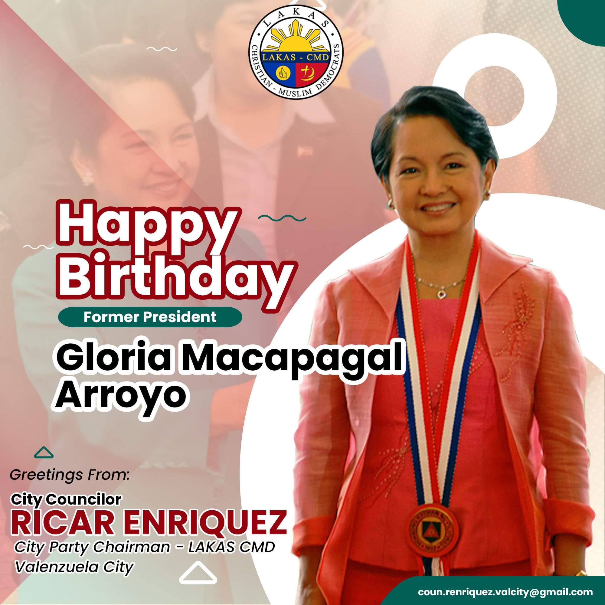 Happy Birthday Former President Gloria Macapagal Arroyo! 