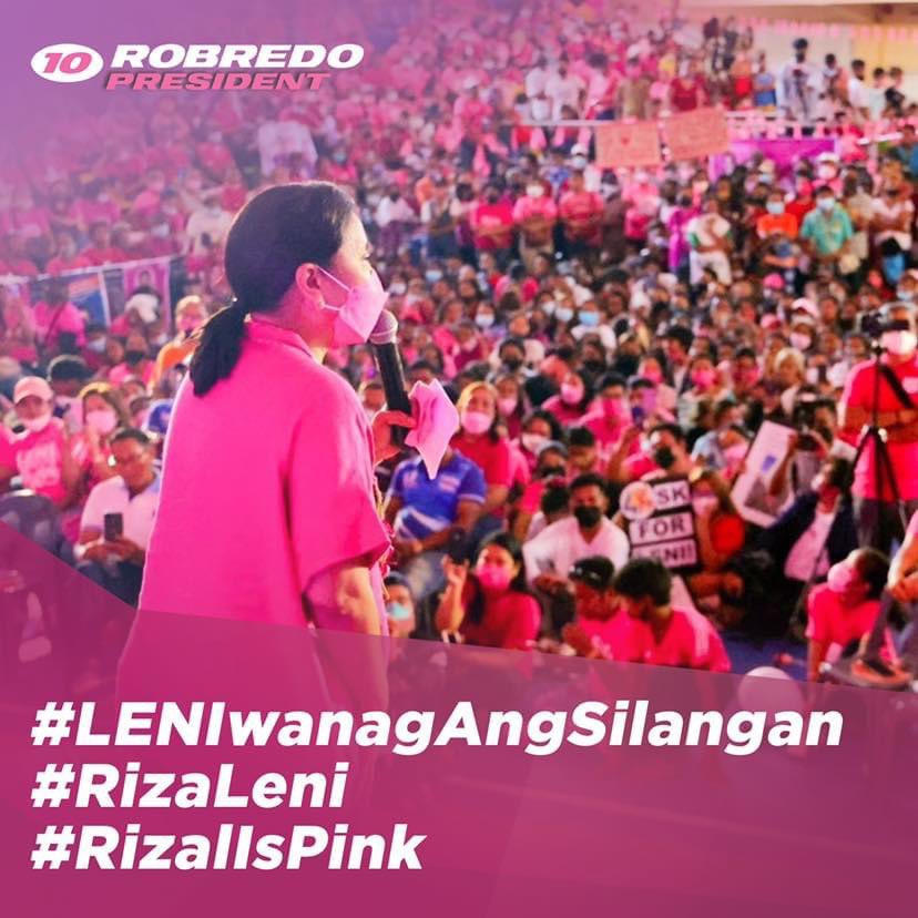 vince2681's tweet photo. Paparating na ang LENIwanag sa Silangan! Tayo na at salubungin natin ang pagdating ng team Leni-Kiko sa Rizal ngayong April 5, alas-tres ng hapon sa Rizal Provincial Capitol Grounds, Ynares Center Complex, Antipolo City. Kita-kits!
#LENIwanagAngSilangan 
#RizaLeni 
#RizalisPink https://t.co/DkEkfgkhka