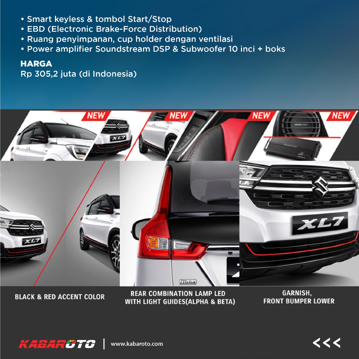Diperkenalkan perdana di <a href="/iims_id/">IIMS_ID</a> 2022, Suzuki XL7 Alpha FF jadi salah satu MPV keren nih, Sob! Hadir 300 unit saja, tampilan mobil ini semakin keren berkat body kit keren, sound system baru, dan tentunya interior yang sporty abis!

#kabarotocom #suzuki #suzukixl7alpha