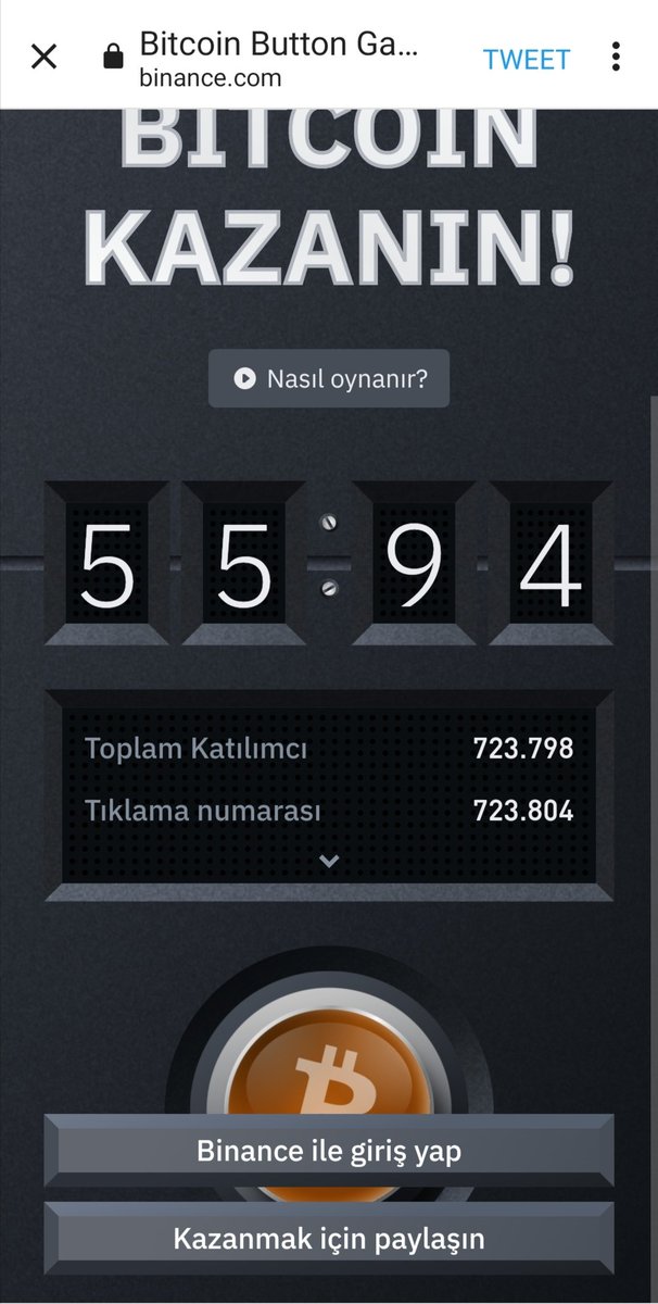 mrtblgc's tweet photo. @Binance_Turkish @binance #BitcoinButton #binance https://t.co/6YlIaCBQBK
