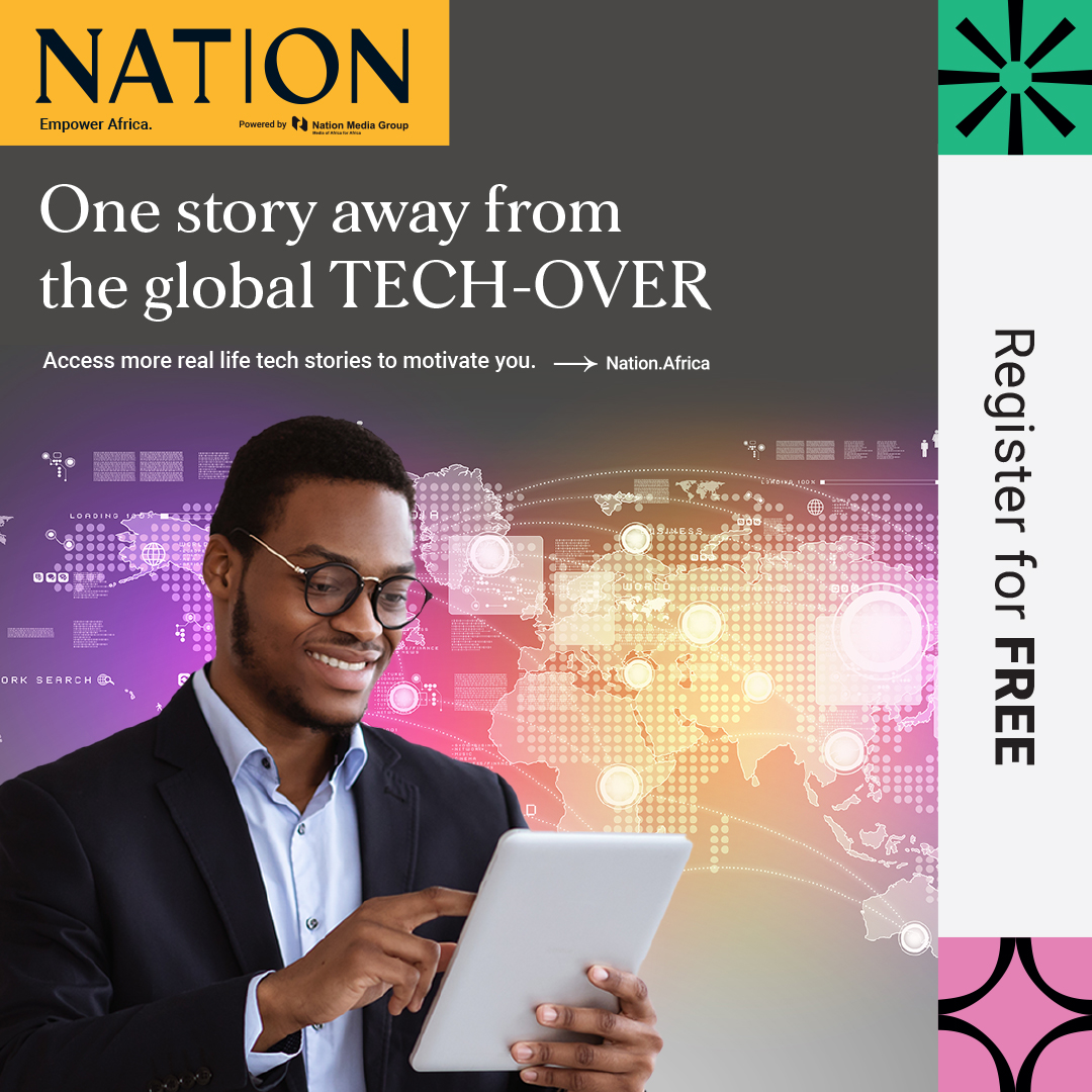 NationAfrica's tweet photo. One story away from the global Tech-Over. Register for free today on https://t.co/aYclggG5wV. #RegisterForFree https://t.co/b55zfVDDY8