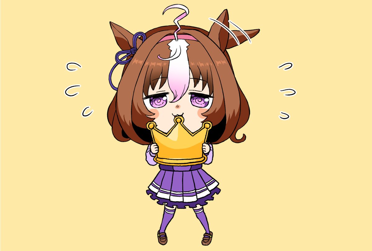 meisho doto (umamusume) 1girl horse ears solo animal ears skirt school uniform brown hair  illustration images