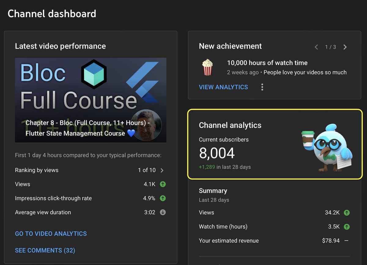 vandadnp's tweet photo. 🙏🏻#Thank #you everyone for 8k #subscribers and +10,000 hours of watch time on #YouTube 😭 I hope that you find my courses useful. I have a lot more in the pipeline so subscribe to stay updated: https://t.co/O7R65NcAR1 https://t.co/LA1WhXPd4P