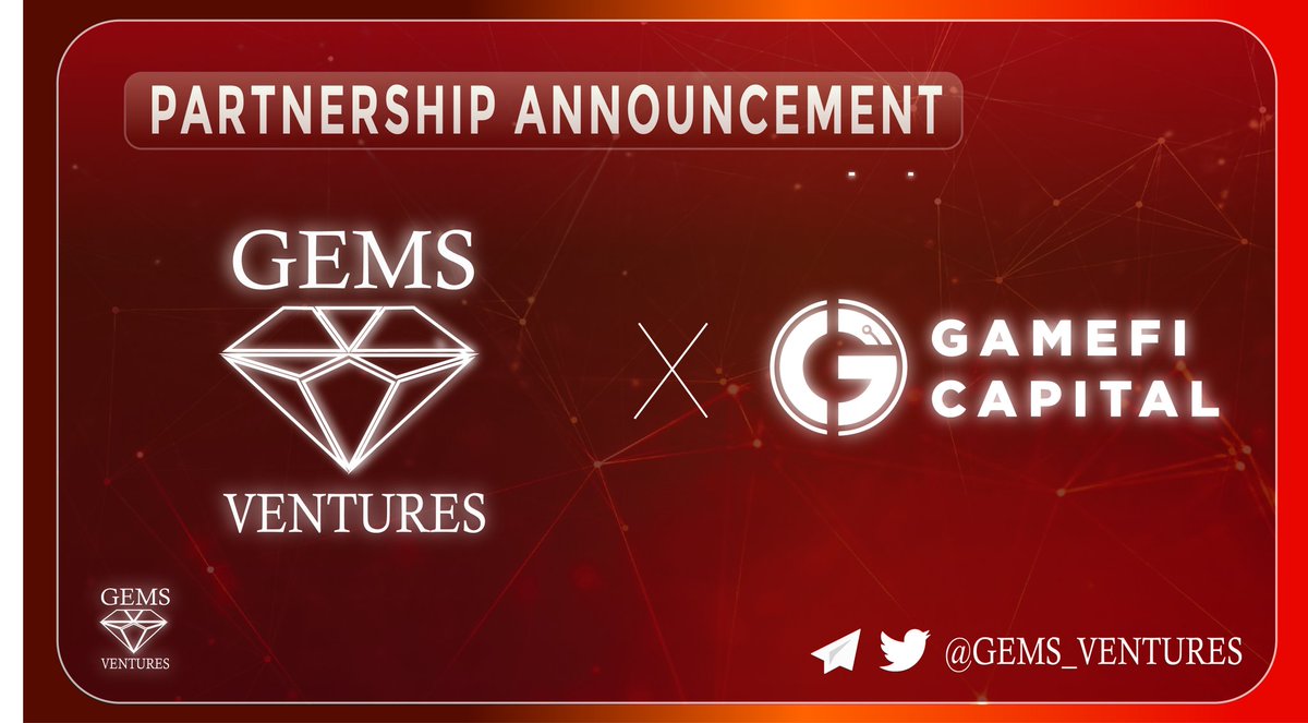 🤝🤝🤝 We are proud to announce that @gameficapital has become a new official partner of <a href="/gems_ventures/">GEMS Ventures</a>

GameFi Capital aims to support the future of #gamefi and be the prime mover for the adatation of #blockchain technology in asia thru funding and promoting startup project