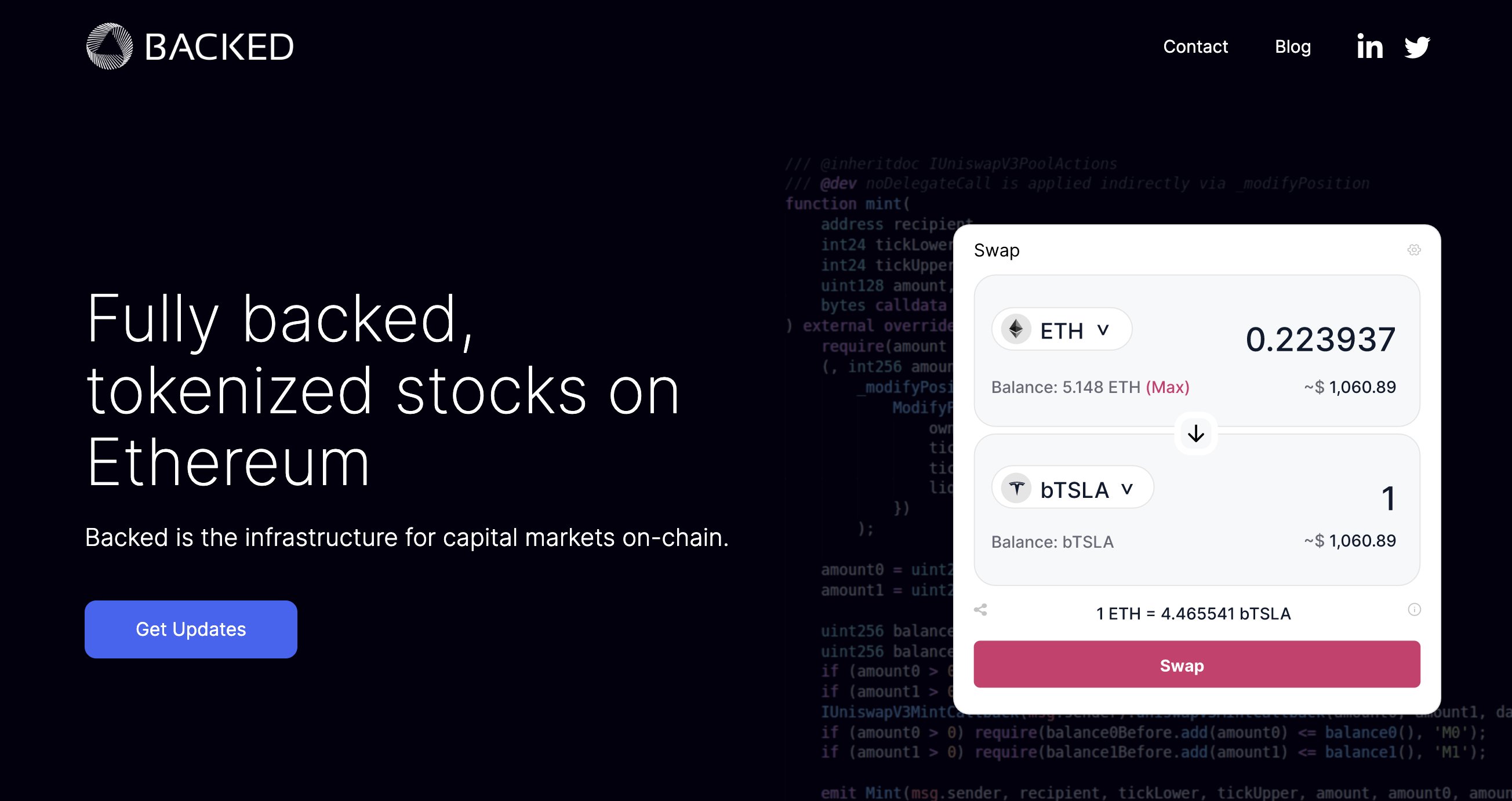 Backed ( BackedFi) / Twitter Backed ( BackedFi) / Twitter