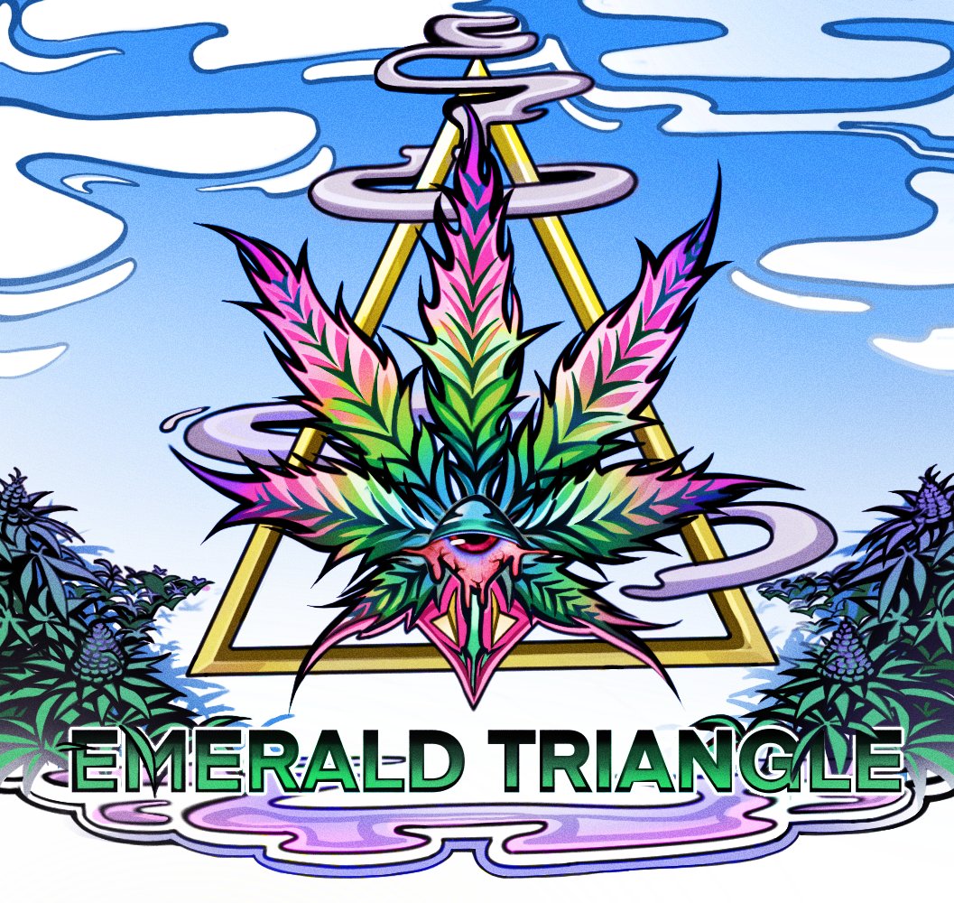 EmeraldTriNFT's tweet photo. Thanks to @AlphaChad3 for this piece! Amazing way to kickoff some visuals for our project and give the community a sneak peek into the quality of project we are building:) #NFTs #nftart #Cannabis #UtilityIsEverything https://t.co/6sELphPvys