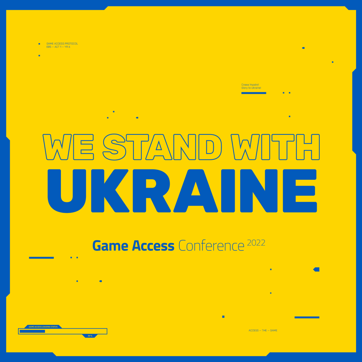 GameAccessConf's tweet image. We, the Game Access team, are extremely saddened by the war in Ukraine, an atrocity that has disrupted and ruined millions of human lives. We stand with you, and wish to help in any way we can. 🇺🇦 

More information down below  

#gamedev #gamedevconference #brnogamedevcity