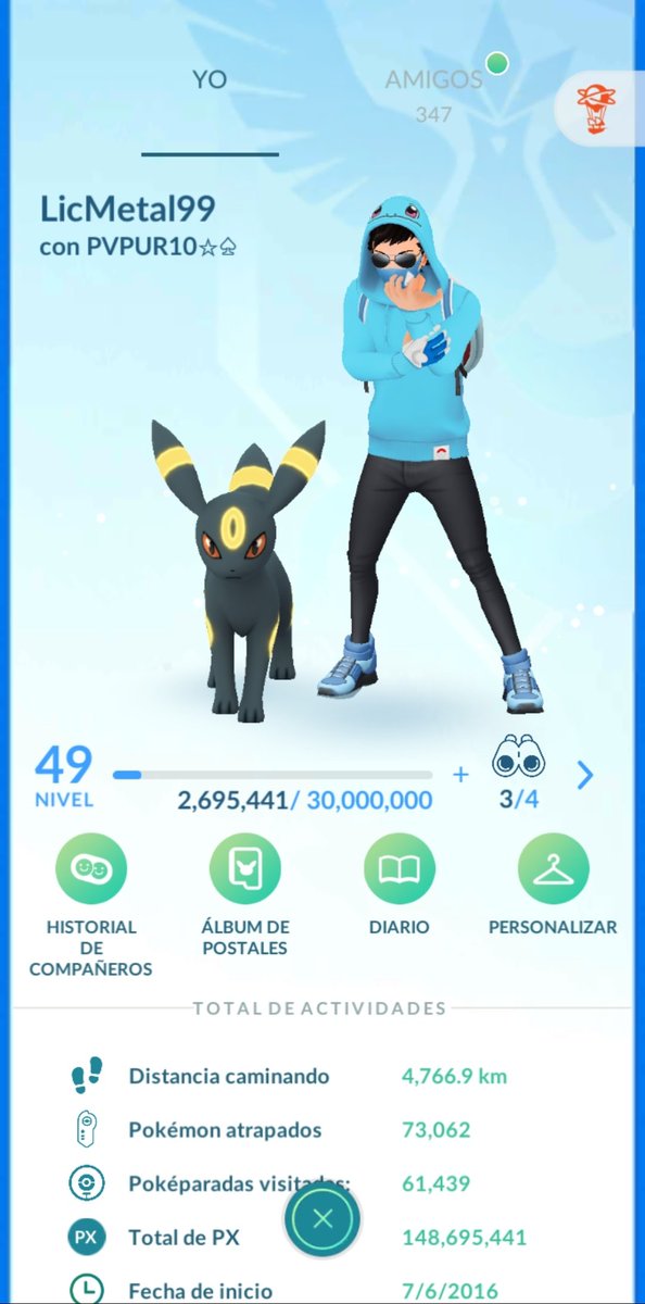 LicMetal99's tweet photo. Se logró llegar al rango 20 en la #LigadeCombatesGo fue una buena primer temporada para mí, tanto manqueo sirve como práctica para tratar de llegar a leyenda algún día. Gracias a mis amigos que me ayudaron con sus consejos!! #PokémonGo #GoBattleLeague #Pokémon #GBL #PVP https://t.co/tSwVieuqLk