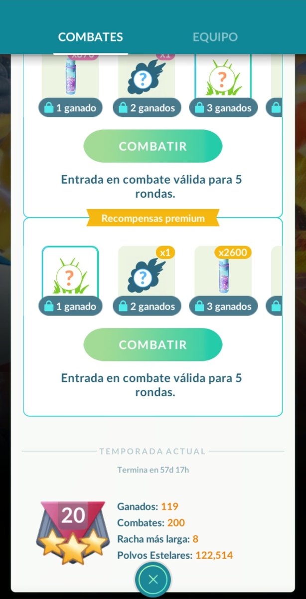 LicMetal99's tweet photo. Se logró llegar al rango 20 en la #LigadeCombatesGo fue una buena primer temporada para mí, tanto manqueo sirve como práctica para tratar de llegar a leyenda algún día. Gracias a mis amigos que me ayudaron con sus consejos!! #PokémonGo #GoBattleLeague #Pokémon #GBL #PVP https://t.co/tSwVieuqLk