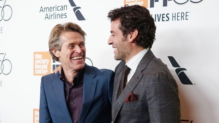DailyDaphoto's tweet photo. Willem Dafoe and his AT ETERNITY’S GATE costar Oscar Isaac at the 56th New York Film Festival in 2018 (1/2) https://t.co/5MnQSgEVfX
