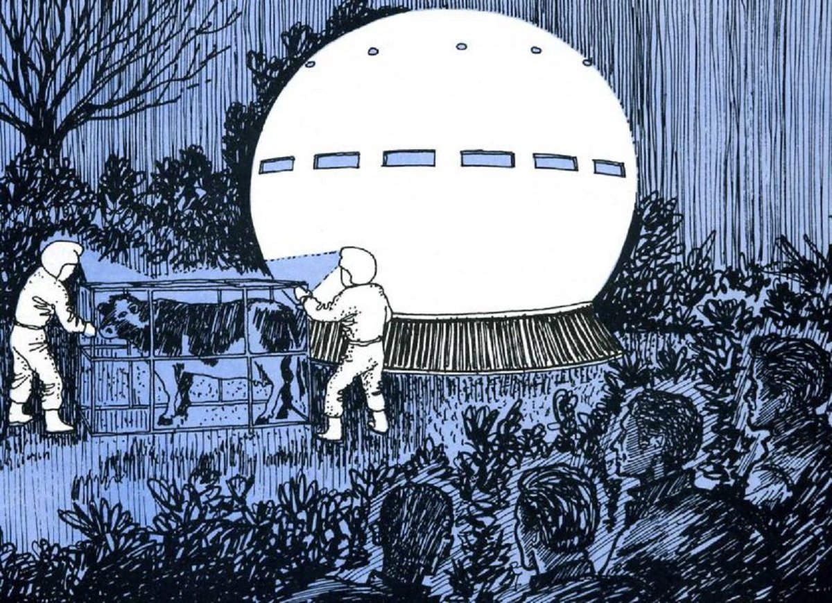January 27th, 1978 - Cheshire, England. Humanoids straight up kidnapped a cow. #UFOtwitter