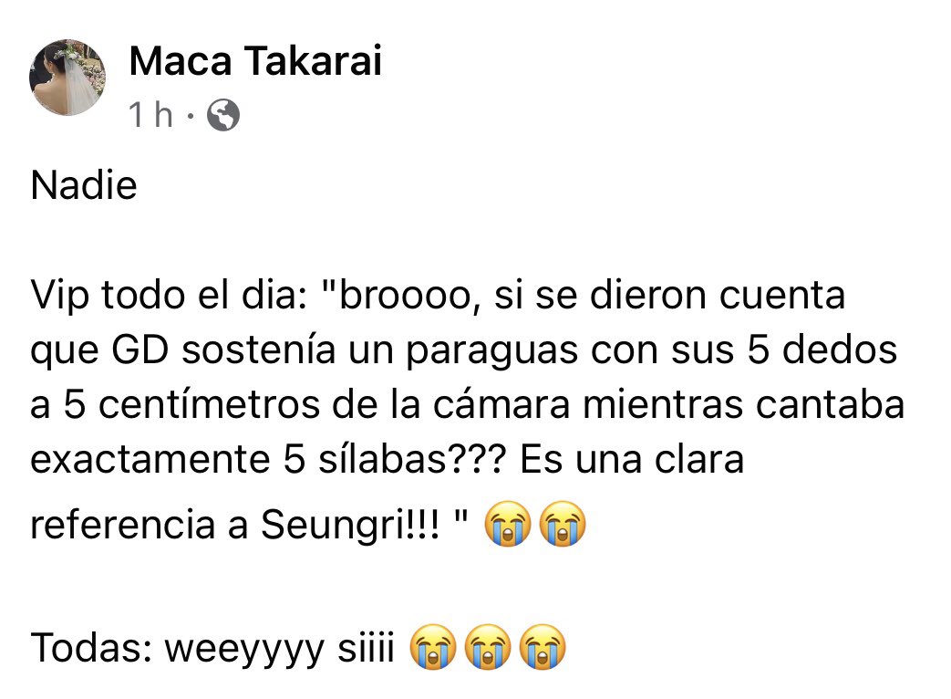 jenn_jjr's tweet photo. SI SOMOS! 😂

STILL LIFE STILL HERE

#BIGBANG_StilLife 
#빅뱅 
@YG_GlobalVIP https://t.co/4r0moSresM