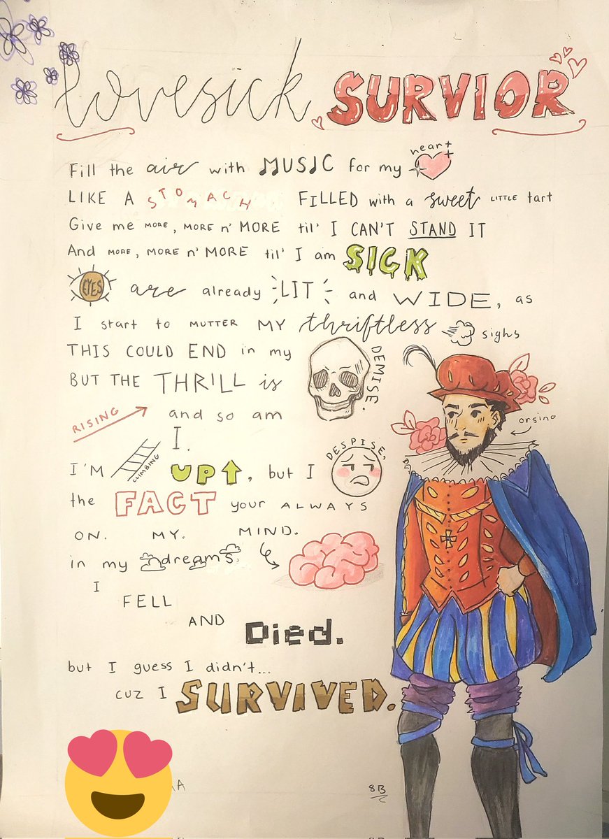 ShaguftaNehmer's tweet photo. Some BRILLIANT Shakespeare Rap songs by my wonderful year 8 class 🙌 ✨️#proud #Englishteacherlife #Shakespeare https://t.co/YFUmCjxlop