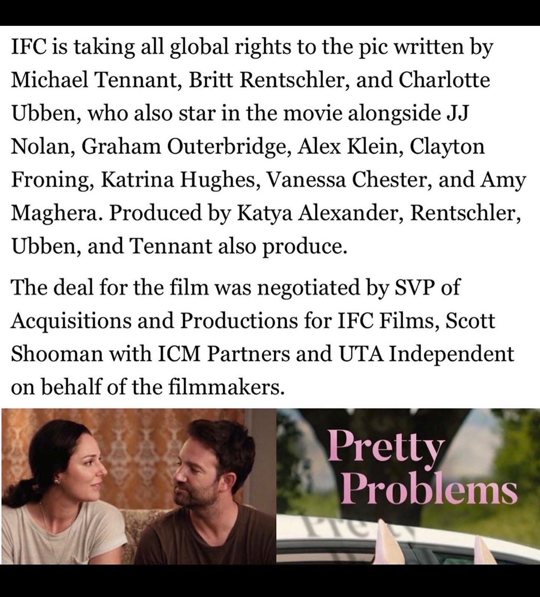 Sh@t’s about to get Pretty at @IFCFilms !! 👠🍷 We are so stoked to be joining the family! <a href="/DEADLINE/">Deadline</a> #reframe #sxswfilm #prettyproblems #prettyproblemsfilm <a href="/kestrin/">kestrin pantera: KP2</a>