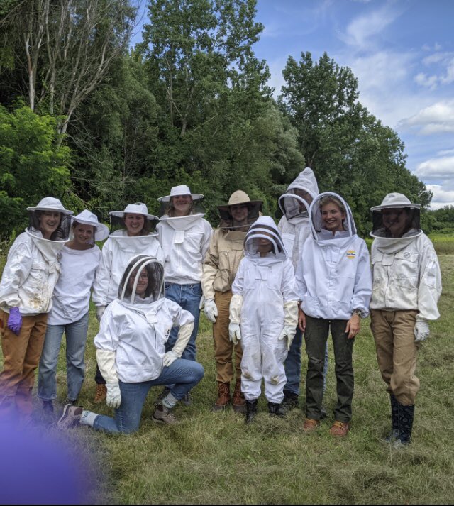 VTBeeLab's tweet photo. Our summer classes are open for signups and spots are filling up fast! This summer you can take Hands-On Beekeeping in person at the UVM Hort. Farm, or Intro to Beekeeping online. For more info visit https://t.co/UjzTcSvjTw https://t.co/MGPB6OkzzE