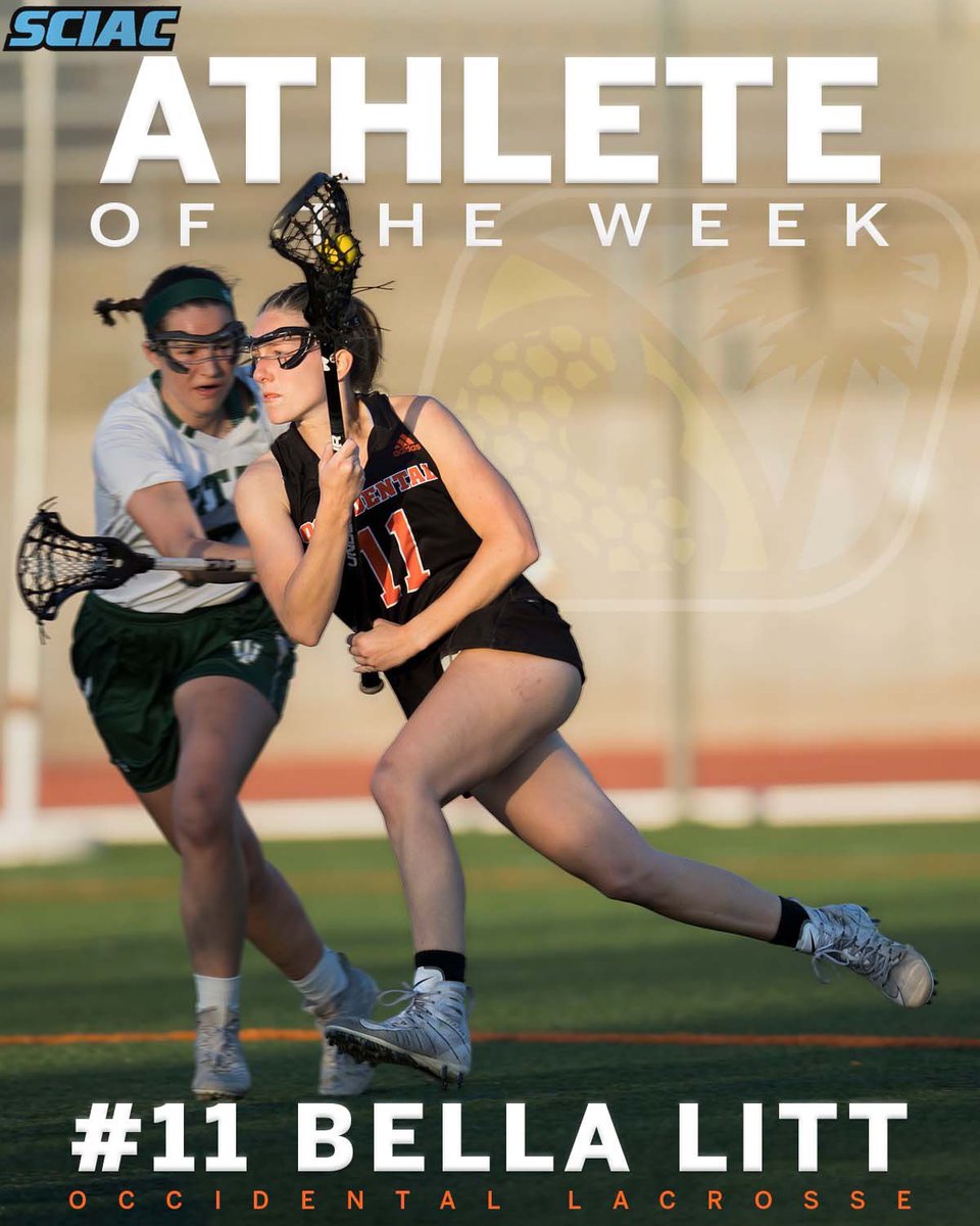 OxyAthletics's tweet photo. Congratulations to Bella Litt ‘22 for earning SCIAC’s Defensive Athlete of the Week honor!
#OneTigerManyStripes #IoTriumphe 🧡🐅
Photo: Sam Leigh https://t.co/lpRIfdrvUt