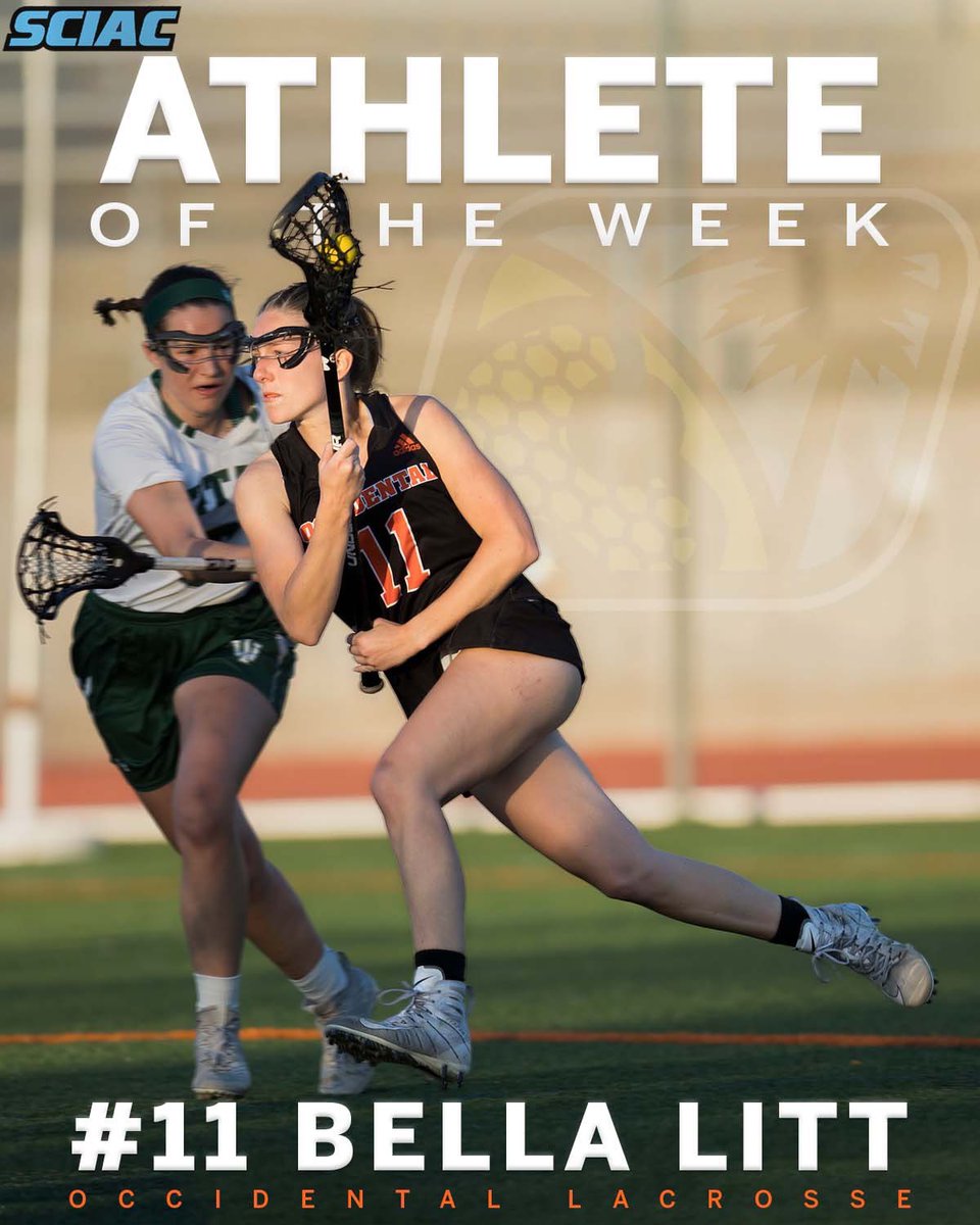 Congratulations to Bella Litt ‘22 for earning SCIAC’s Defensive Athlete of the Week honor! #OneTigerManyStripes #IoTriumphe 🧡🐅 Photo: Sam Leigh