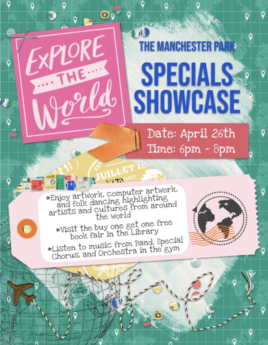 ComputersMp's tweet photo. Save the Date! Explore cultures from all around the world during our Manchester Park Specials Showcase night on 4/26! @MPTimberwolves #mpspecialsshowcase https://t.co/P5leYVAhVc