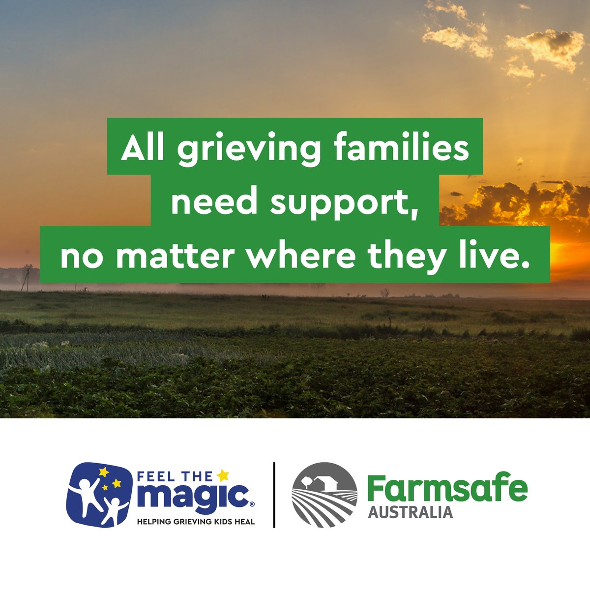 We are proud to announce a partnership with @FeelTheMagicAU, an Australian charity providing early intervention grief education programs for kids who are experiencing pain & isolation due to the death of a parent, guardian, or sibling. For more info buff.ly/3x1PsHV.