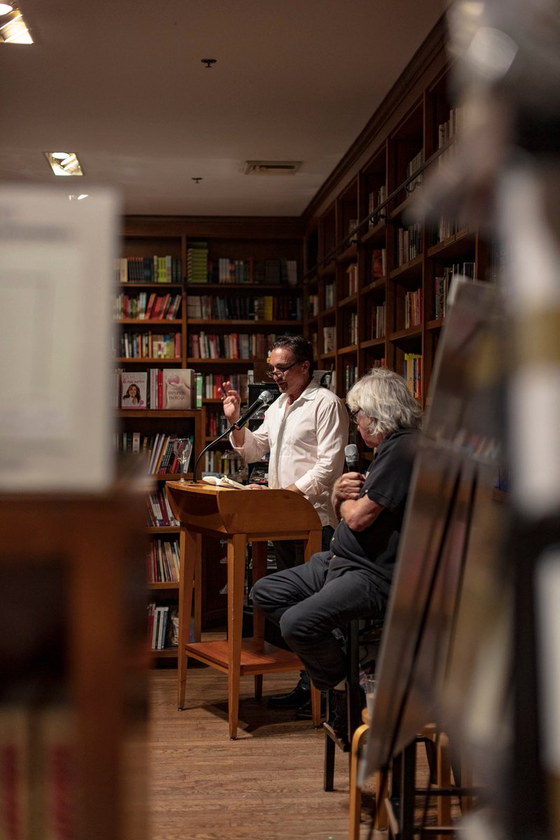 FIU_MFA's tweet photo. Nicholas Garnett launches his memoir, IN THE PINK, surrounded by FIU MFA faculty, friends, and the family of writers gathered at Books &amp; Books! @BooksandBooks @FIU_MFA @FIUCASE @FIUGradSchool @FIUalumni https://t.co/jyWvhAamDd