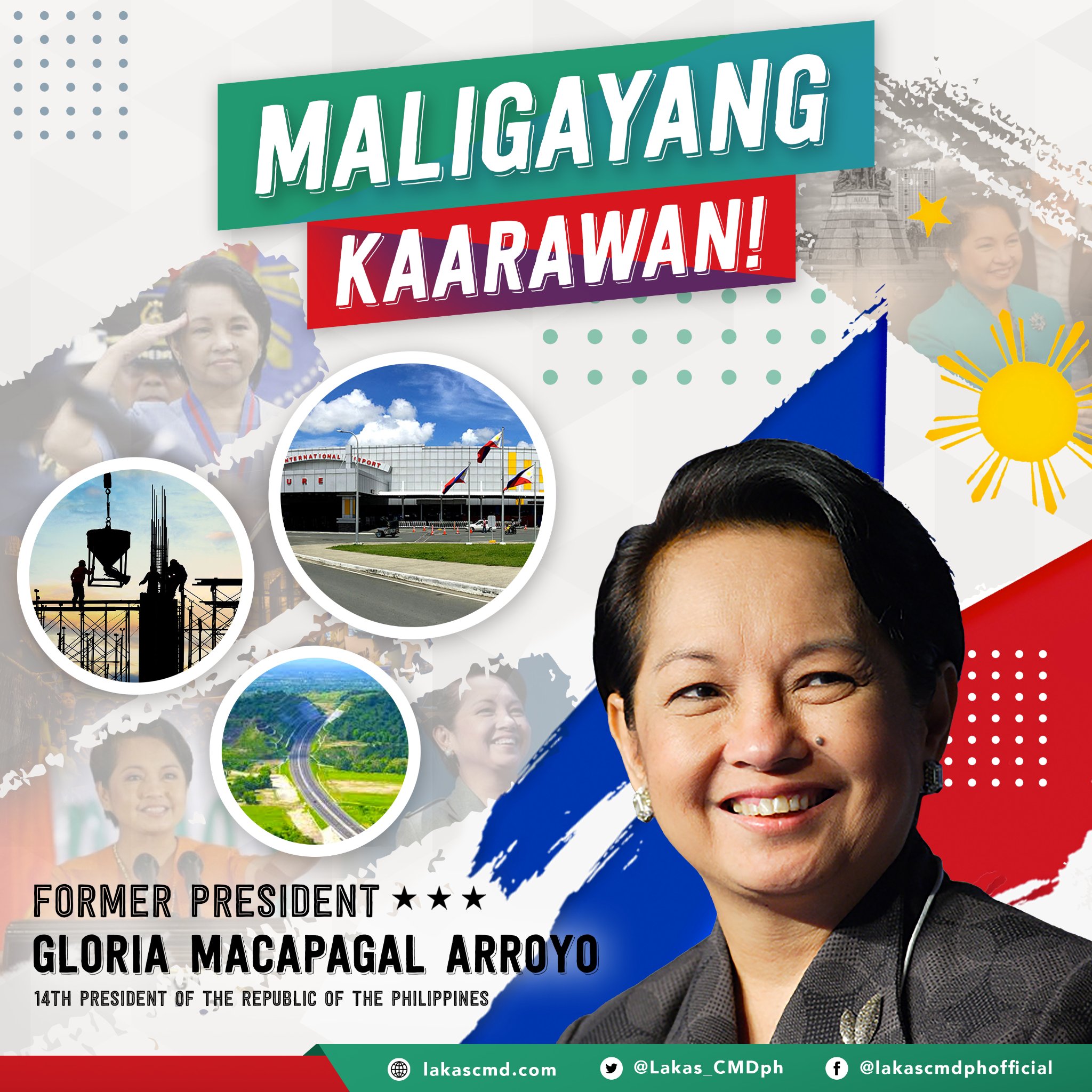 Happy birthday, former President and Lakas-CMD Chairman Emeritus Gloria Macapagal-Arroyo!  