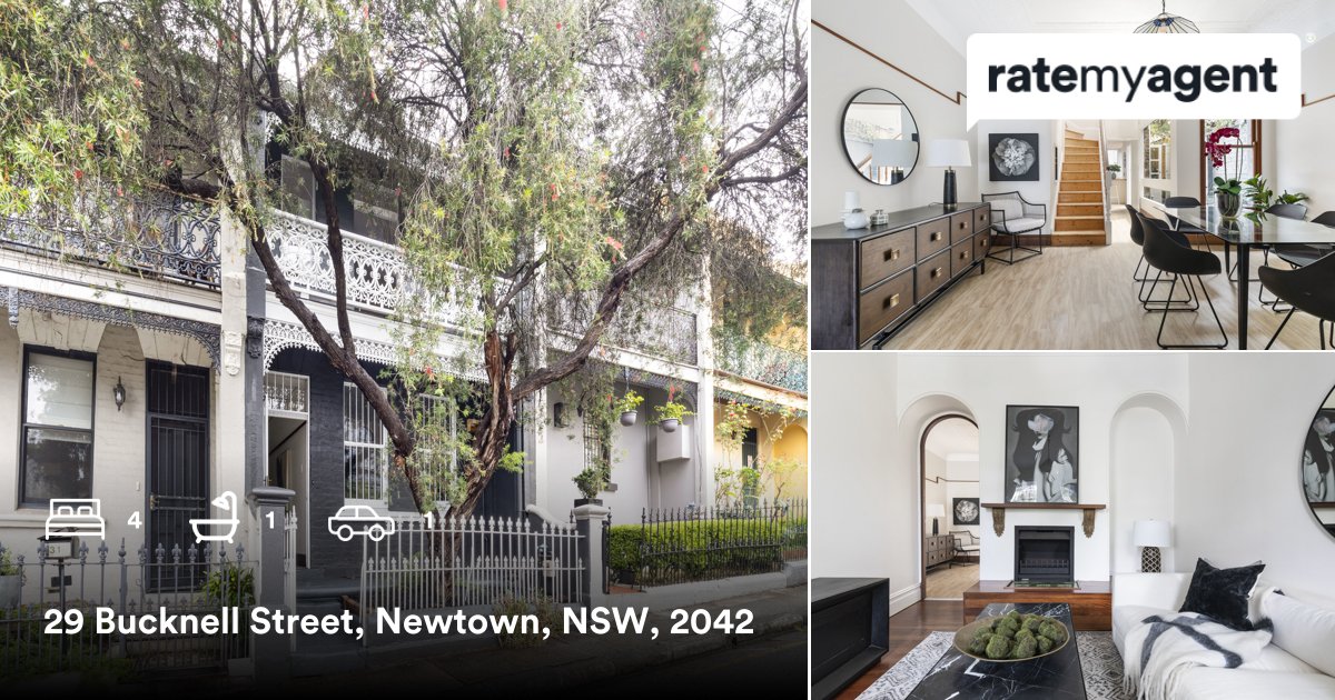 xchangeproperty's tweet photo. 4 🛏 1 🛀 1 🚘
📍 29 Bucknell Street, Newtown, NSW, 2042

My latest sale on #ratemyagent
https://t.co/JmweuJPuD0 https://t.co/X6HTX24kPW