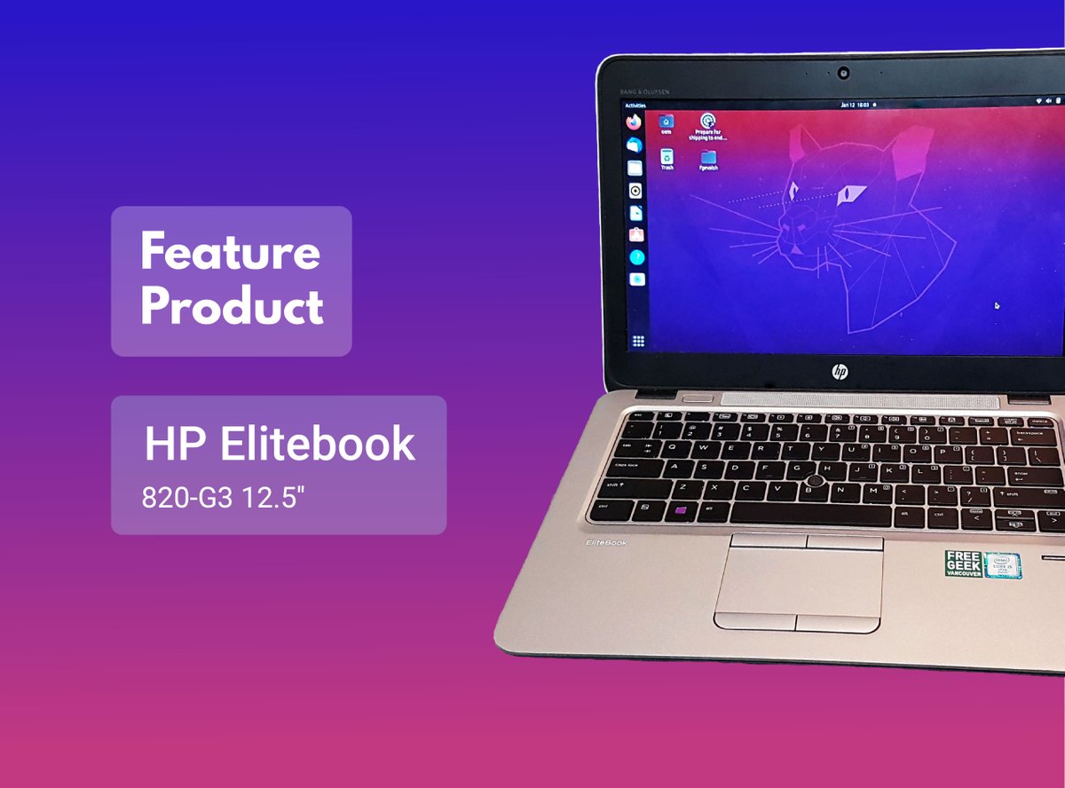 This week's Feature Product is ON SALE! 
We have several refurbished HP Elitebooks in our Online Thrift Store at great prices. Check out this deal and other affordable finds here:
freegeek.myhelcimstore.com/category/lapto…