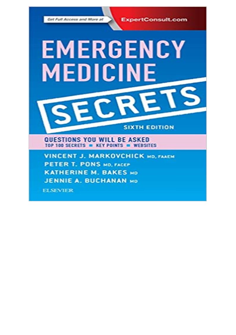 READ/DOWNLOAD? Emergency Medicine Secrets FULL BOOK PDF & FULL