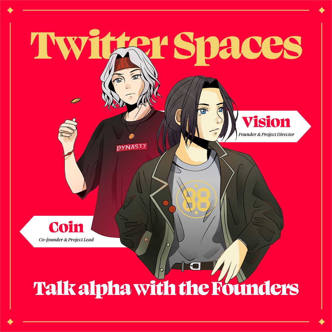 88DynastyNFT's tweet photo. Join us on our Twitter Spaces, lots of red pockets on hand just dying to be given out.

⏰ When: in 30 minutes!

Make some noise in the comments below if you want ALPHA 👇🏼 https://t.co/70RlY4rY85