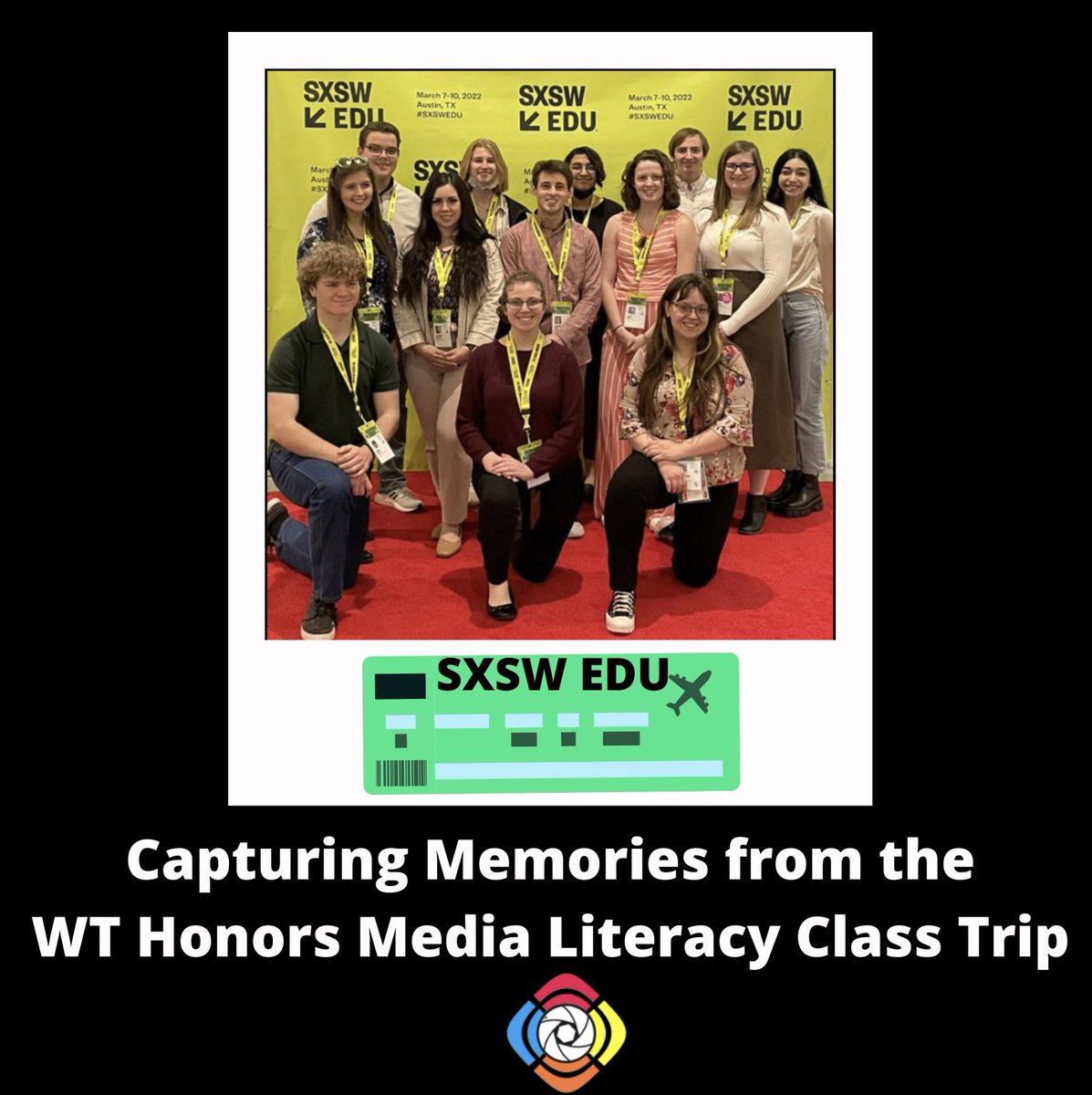 emedia_one's tweet photo. Media Monday continues with the @atteburyhonors Media Literacy class attending @SXSWEDU Be sure to check out the E-Media One website for more details and memories. #article #video #pictures #wtamu #medialiteracy #atx 😊✈️ https://t.co/aLD5zrx5ot