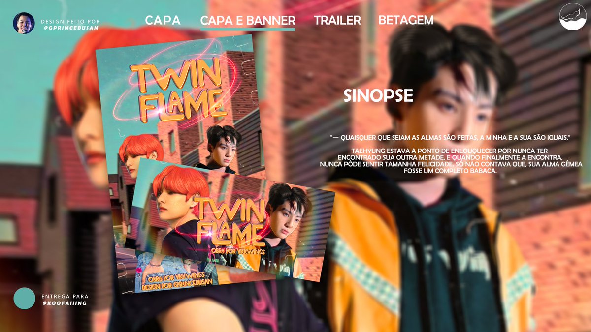 Whalien_Project's tweet image. [🎨] Banner/Capa de "Twin flame" feito para @koofalling 

©️ @gprincebusan 

#Whalien_Project 🐋 @Whalien_Project