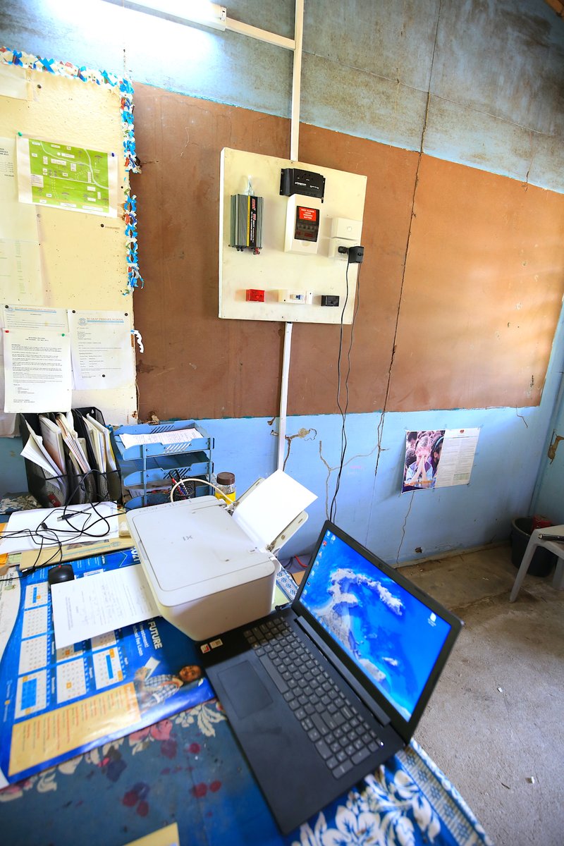 wafigolpujv's tweet photo. The e-learning system comprises of a laptop, wireless router and five tablets with a library of educational material. WGJV has also installed solar kits at each of the schools to the TIB e-library system. Read more at https://t.co/AGD7iZXg2r https://t.co/35EeibphJk