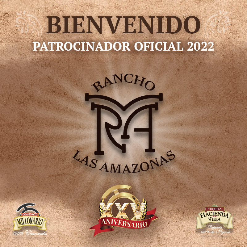 millonario_camp's tweet photo. ¡DAMOS LA BIENVENIDA A RANCHO LAS AMAZONAS!😎 Quien se une en esta #EdiciónDeOro a los #PatrocinadoresMillonarios de nuestro Campeonato.🤜🏼💥🤛🏼 #CampeonatoMillonarioTHV #RanchoLasAmazonas #XXVAniversario #TradiciónMillonaria #ExperienciaMillonaria #LaPichoniza #PuraCharrería #THV https://t.co/dMVLOKuw0m