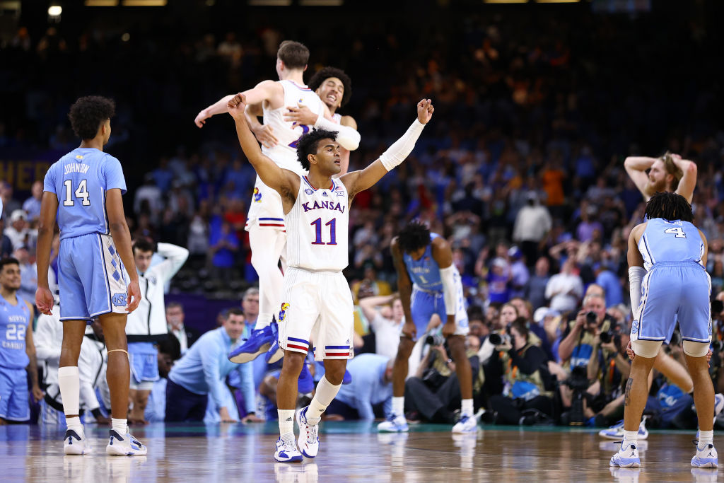Kansas, down by as many as 16 in the first half, completes the largest comeback win in National Championship history.

This is the Jayhawks' 4th national title, tied for the 6th-most all-time.