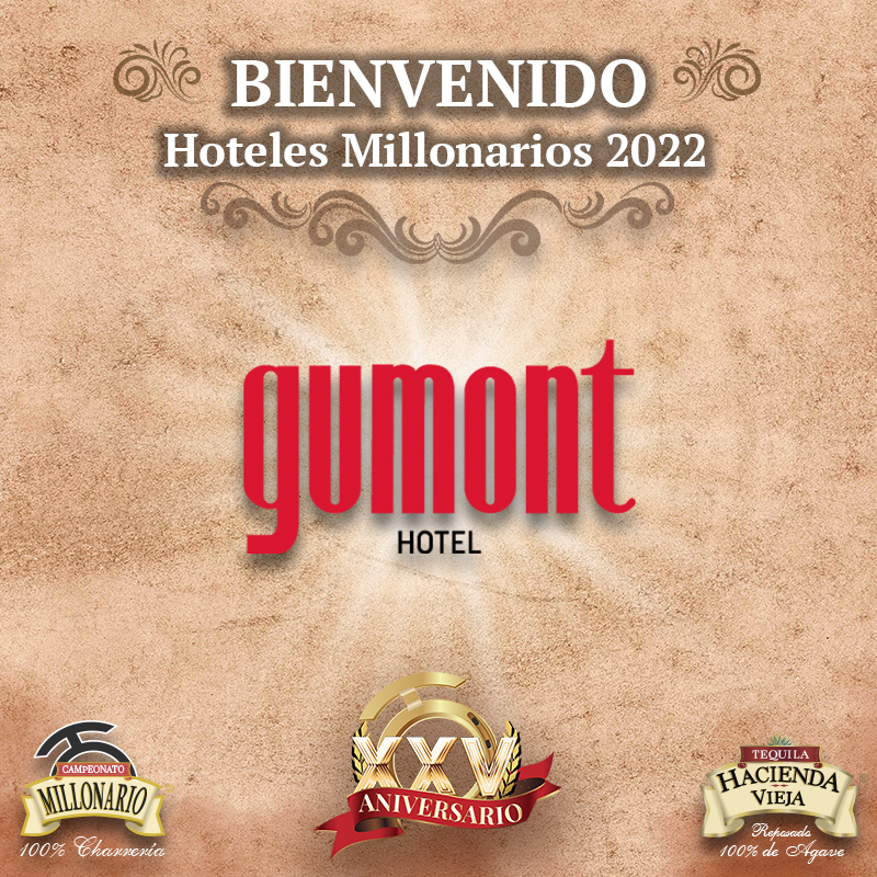 millonario_camp's tweet photo. ¡Ya estamos comenzando con los #HotelesMillonarios!😎 Le damos la bienvenida a Hotel Gumont. #CampeonatoMillonarioTHV #HotelesMillonarios #HotelGumont #XXVAniversario #EdiciónDeOro #ExperienciaMillonaria #TradiciónMillonaria #LaPichoniza #PuraCharrería #THV https://t.co/EsFuRH9PLA