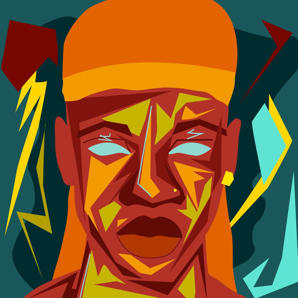 GapeeMusic's tweet photo. Movement #BLACKARTIST #Revolution #ArtistOnTwitter #BlackGirlMagic #abstractart #contemporaryart #illustration https://t.co/29jpSwrhCl