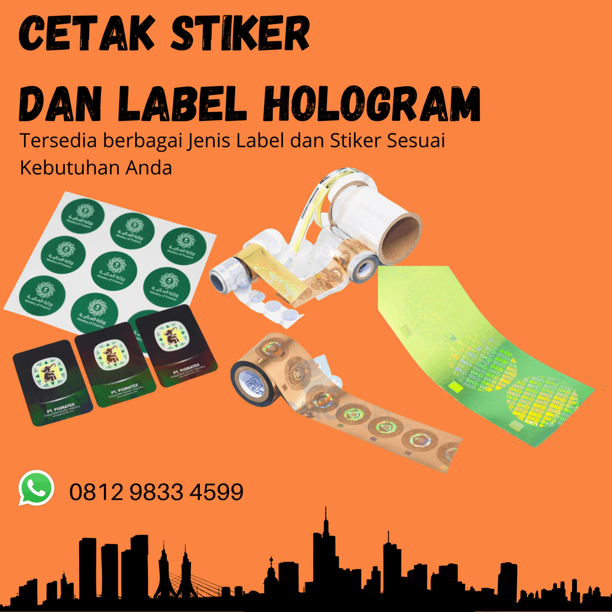 Indopromoplus's tweet photo. stiker dan label hologram serahkan kepada kami https://t.co/ZAhU9eU3M2