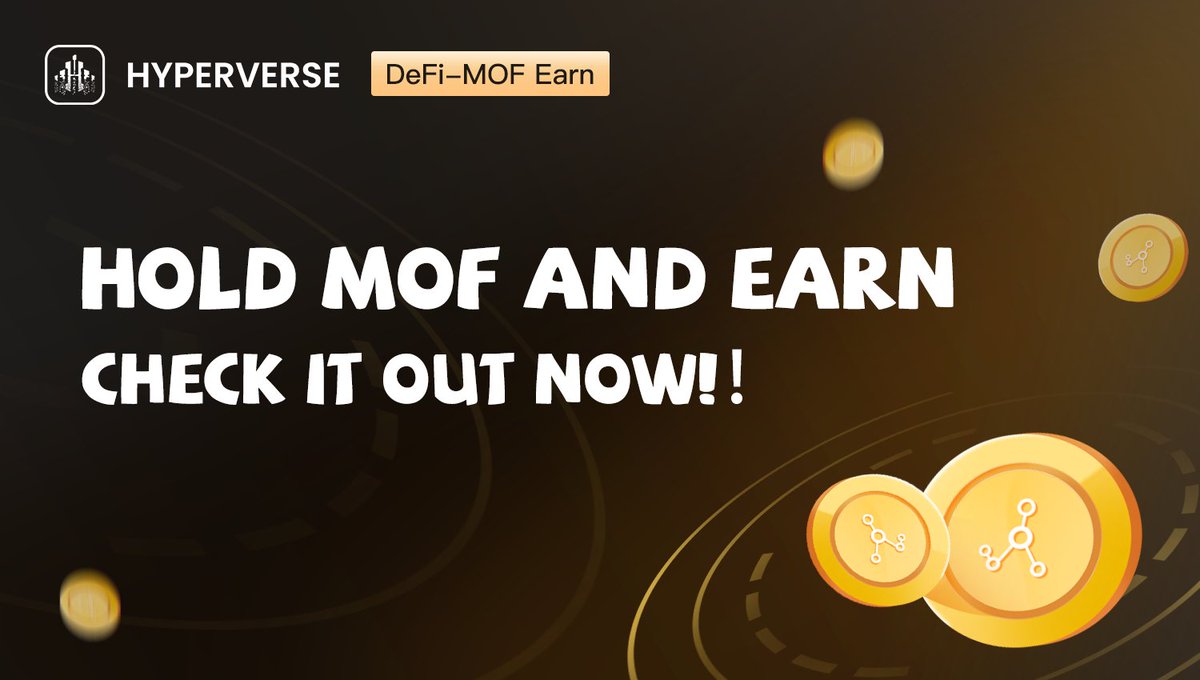 HyperVerse6's tweet photo. 🔥Make more $MOF with your $MOF!
🚀HyperVerse DeFi product 'MOF Earn' brings sustainable growth to your MOF holdings easily.
📈Up to 12% est. APY, Come and participate in the snap-up and earn MOF! https://t.co/lAgWnl3eIy