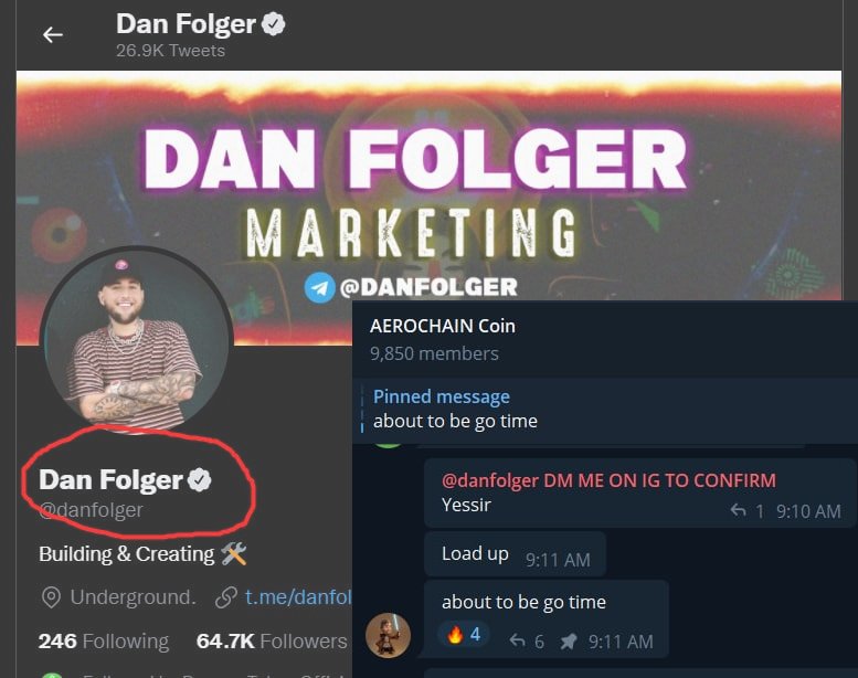 AEROCHAIN COIN tweet media