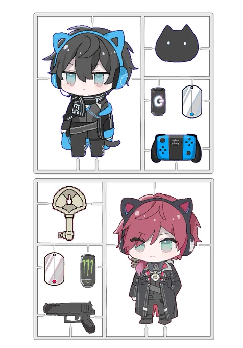 絵柄に合ってるか分からないけど、こういうの描いてて楽しい... 