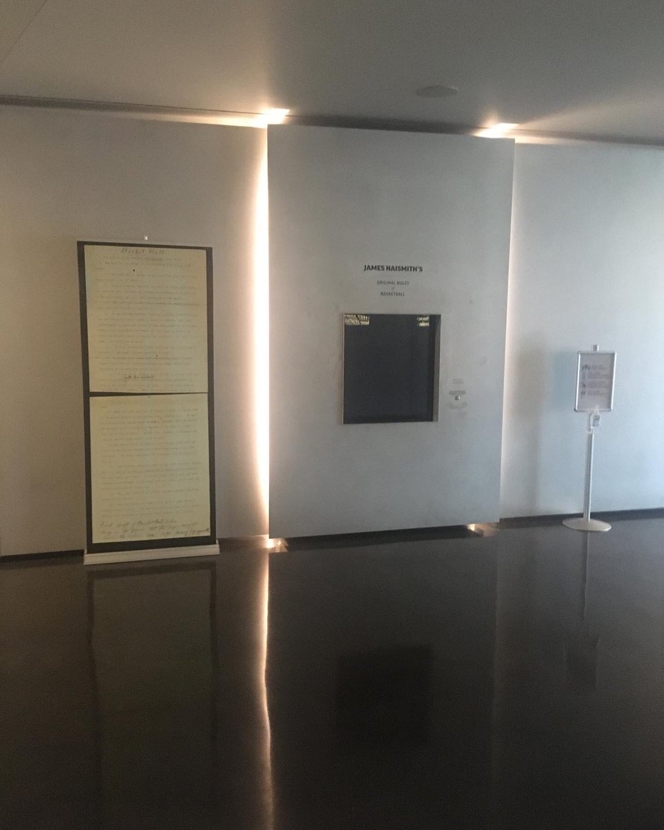 HumanCalculator's tweet photo. Congratulations to @KUHoops for winning the national championship. I stopped by the university last week to check out the 13 rules of basketball being displayed there. #basketball #13rules #naismith #herkimer #lambertwill #herkimeroriginals #herkimer9 https://t.co/igSDB48Fz9