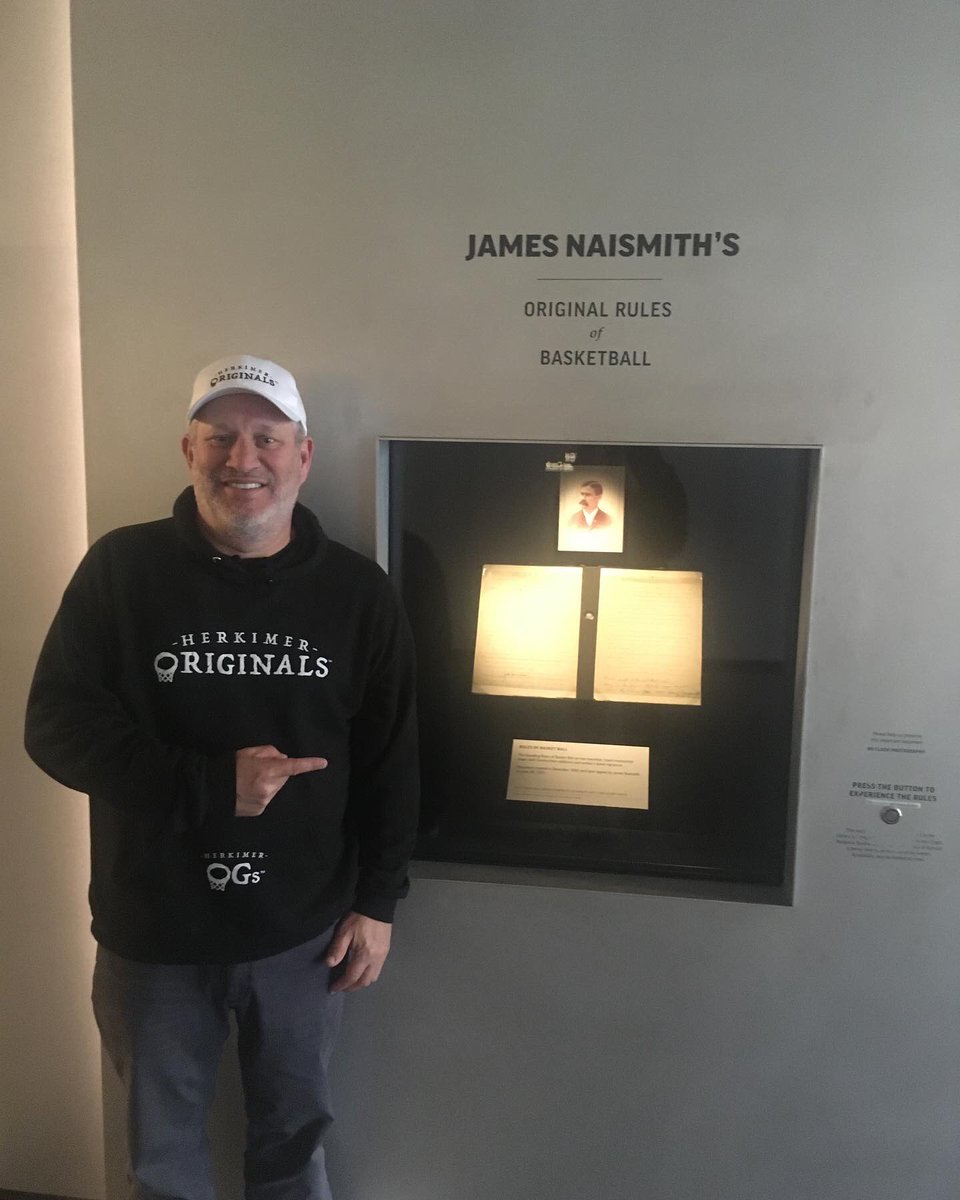 HumanCalculator's tweet photo. Congratulations to @KUHoops for winning the national championship. I stopped by the university last week to check out the 13 rules of basketball being displayed there. #basketball #13rules #naismith #herkimer #lambertwill #herkimeroriginals #herkimer9 https://t.co/igSDB48Fz9
