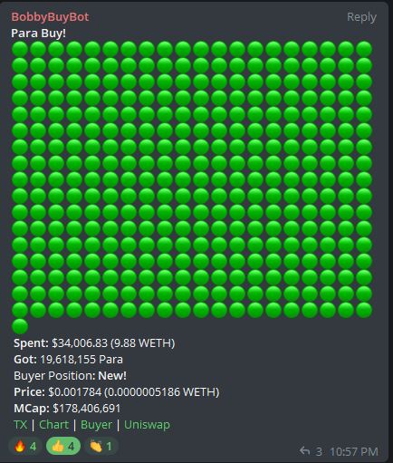 sobeastlee's tweet photo. #para is going #parabolic eat that dip fast! LFG https://t.co/a3pnik1Ry1