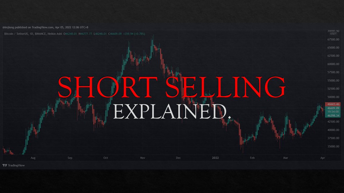 TheFuturizts's tweet photo. What is short selling? How does it work? 

4 things you need to know about shorting. (THREAD)🧵 https://t.co/UdYz89NspY