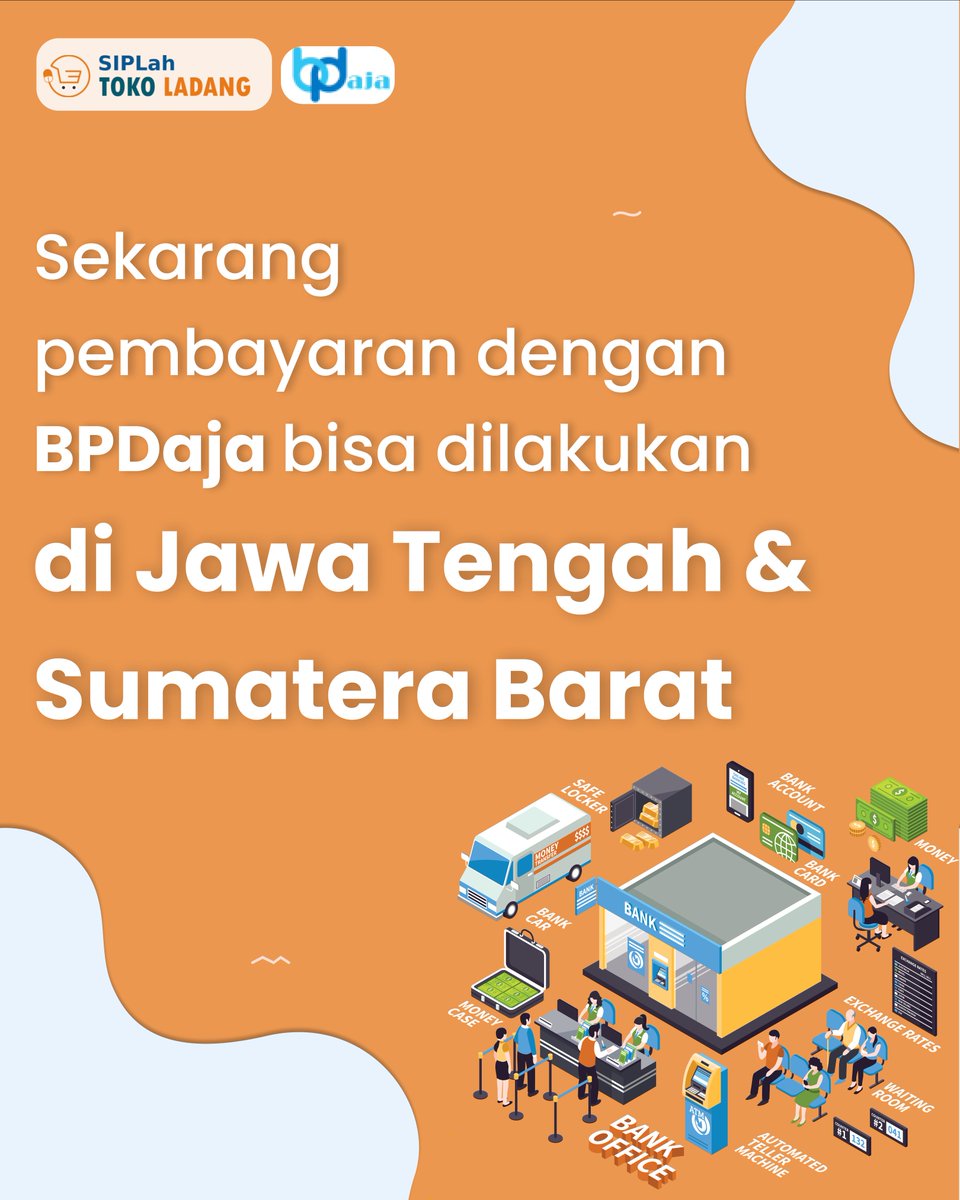 tokoladang's tweet photo. Hallo Sobat TokLa,
Kini BPDAja sudah melakukan integrasi dengan Bank Nagari (Prov. Sumatera Barat), buat sobat TokLa dari daerah tersebut sudah bisa loh menggunakan layanan BPDAja di SIPlah Toko Ladang. https://t.co/WQDtUrKxeg