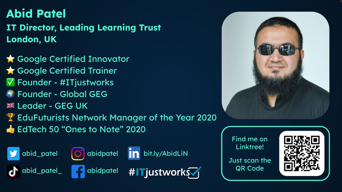 <a href="/Toriaclaire/">Toria Bono FCCT</a> Hey #TinyVoiceTalks

🌙 Enjoying observing another blessed month of #Ramadan

📝 Check out the inforgraphic by <a href="/teachernudge/">Yusuf Ibrahim</a>

⭐ Get in touch if you need any advice on #DigitalTransformation or #CyberSecurity in schools!

Hope everyone has a great week! 😊

#EdTech #EduTwitter